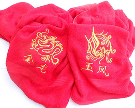 竹纤维毛巾（红色）